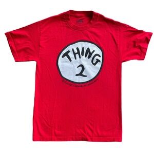 Universal Studios‎ Orlando Adult Medium Thing 2 T-Shirt Dr Seuss Islands Red